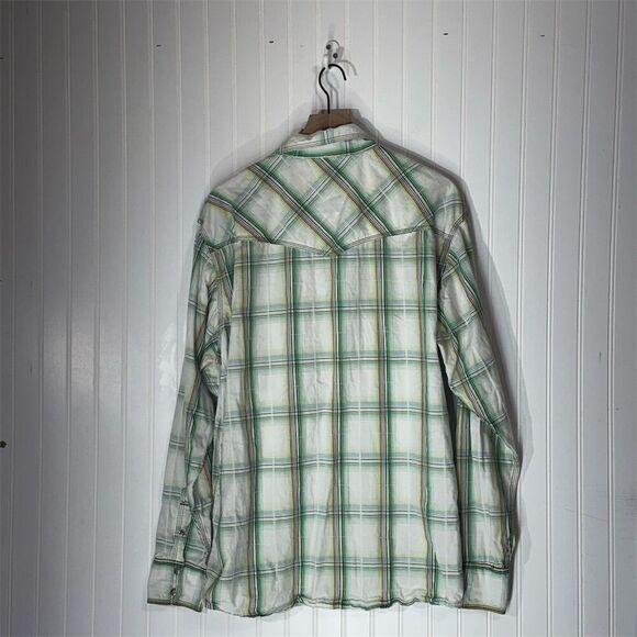 Wrangler 20X Men’s XXL Pearl Snap Plaid Western Shirt Cotton Rodeo Cowboy - Picture 2 of 7